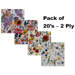 Serviettes, 2 Ply - 33cm - Flowers